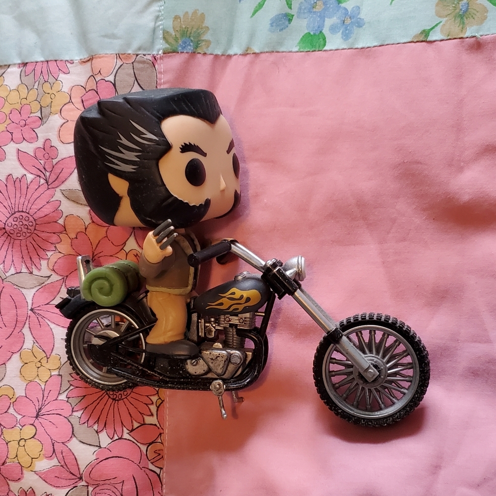 Wolverine And Motorcycle Funko Pop
